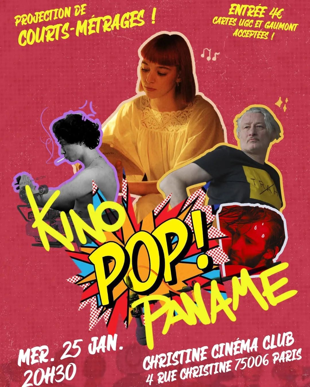 Affiche de la projection Kino Pop de janvier 2023