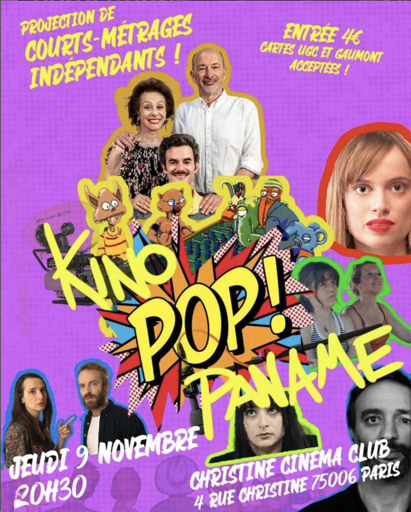 Affiche de la projection Kino Pop de novembre 2023
