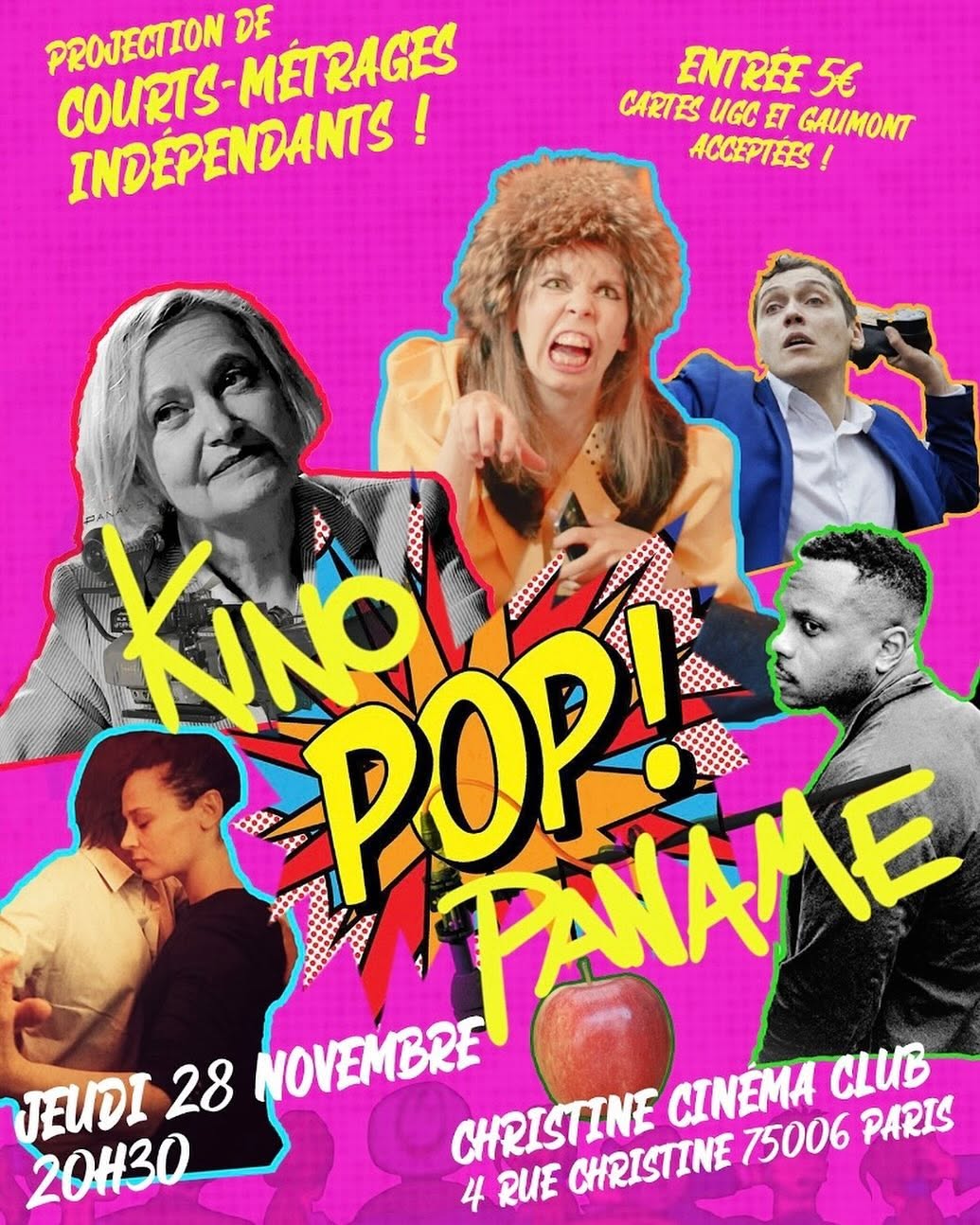 Affiche de la projection Kino Pop de novembre 2024