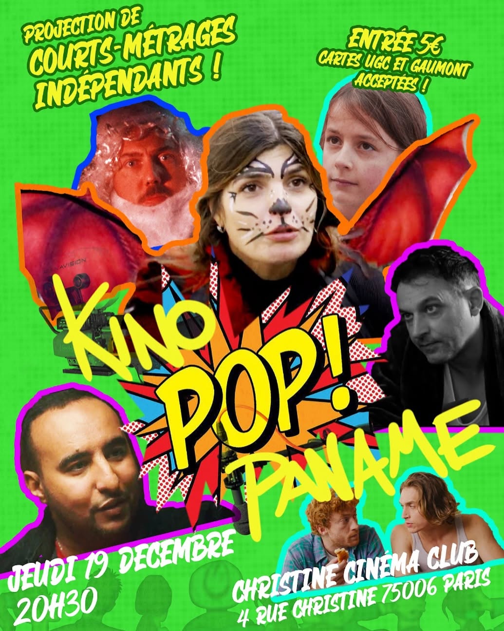 Affiche de la projection Kino Pop de décembre 2024