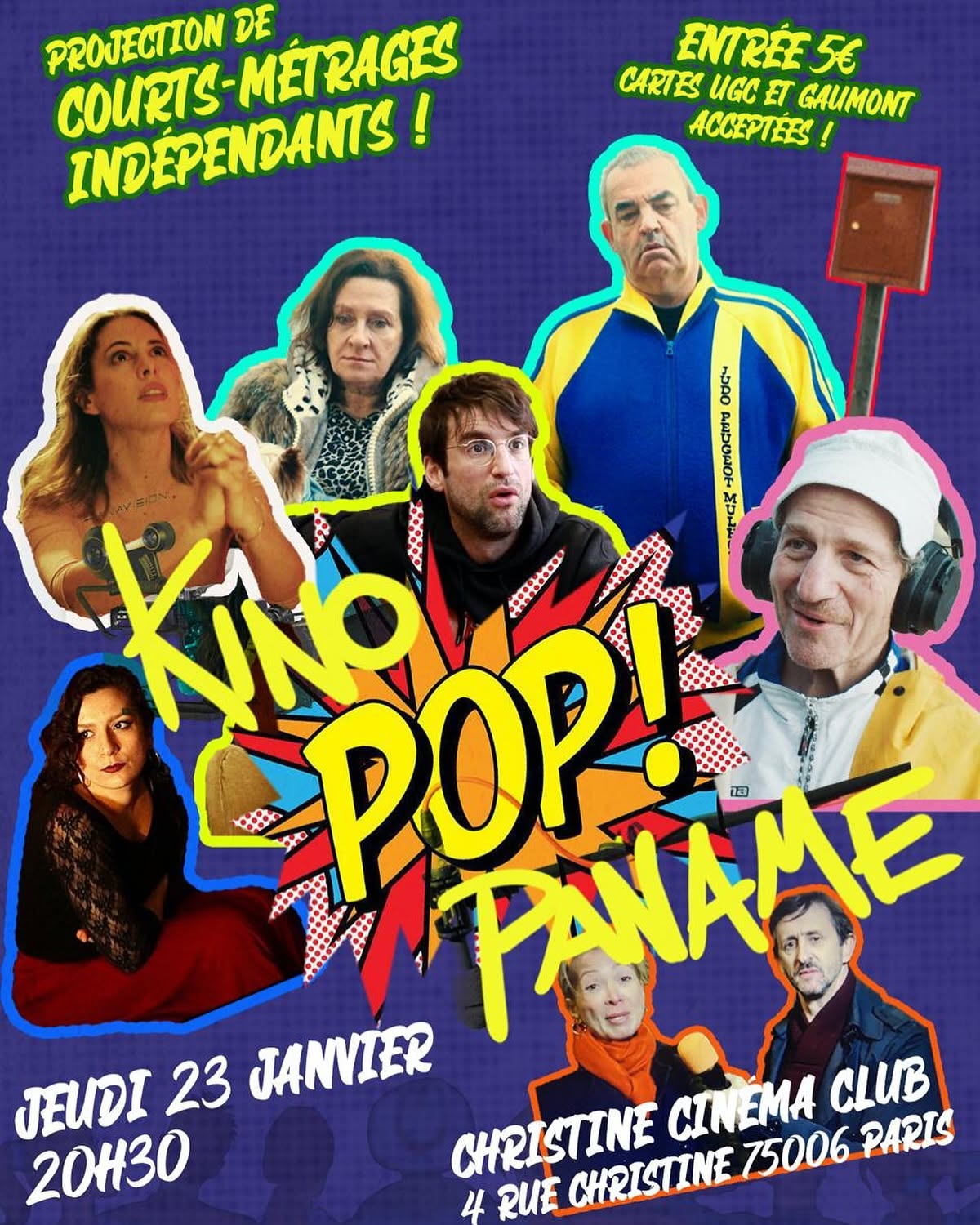 Affiche de la projection Kino Pop de janvier 2025